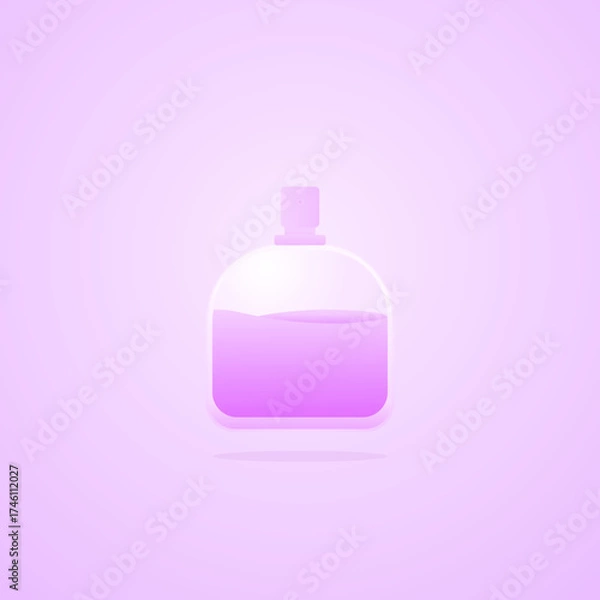 Fototapeta perfume bottle vector illustration