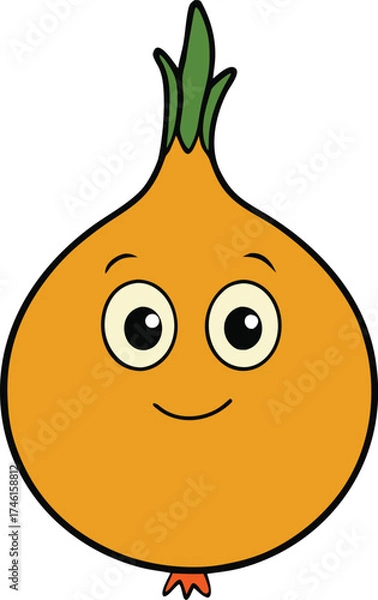 Obraz funny onion cartoon