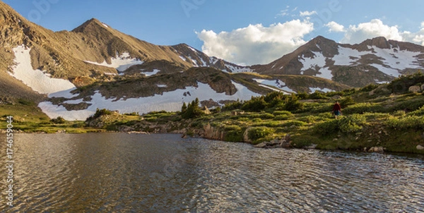 Obraz Panoramic Alpine Scene at Silver King Lakes