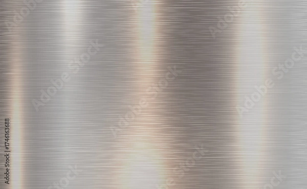 Fototapeta Vector grey metallic tones background. Abstract gradient bright and shiny light reflection brushed steel metal texture. Illustration for background, backdrop, web, wallpaper, print and design artwork.