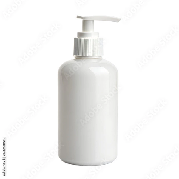Fototapeta label less white plastic bottle for mock up use