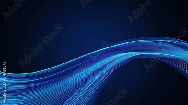 Obraz Abstract Blue Wave