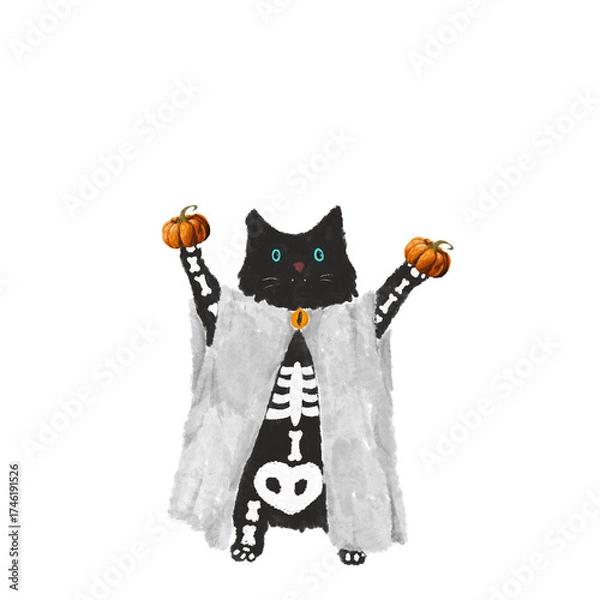 Obraz Halloween Kitty