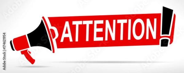 Obraz uwaga megafon