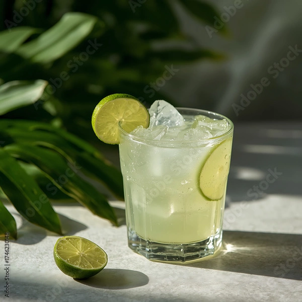 Obraz mojito cocktail on wooden table