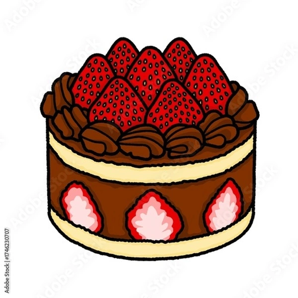 Obraz チョコレートケーキ