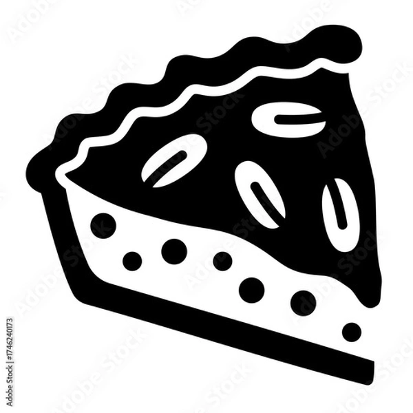 Fototapeta Pecan Pie Icon
