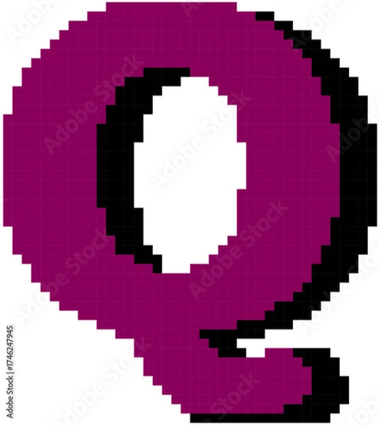 Fototapeta Pixel Art Typography