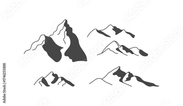 Obraz mountain vector illustration