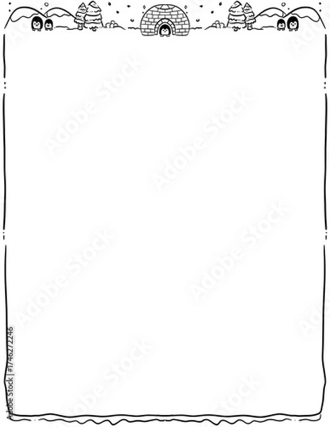 Fototapeta winter Frame