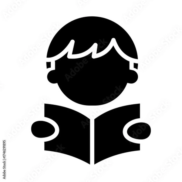 Obraz Boy Read Icon