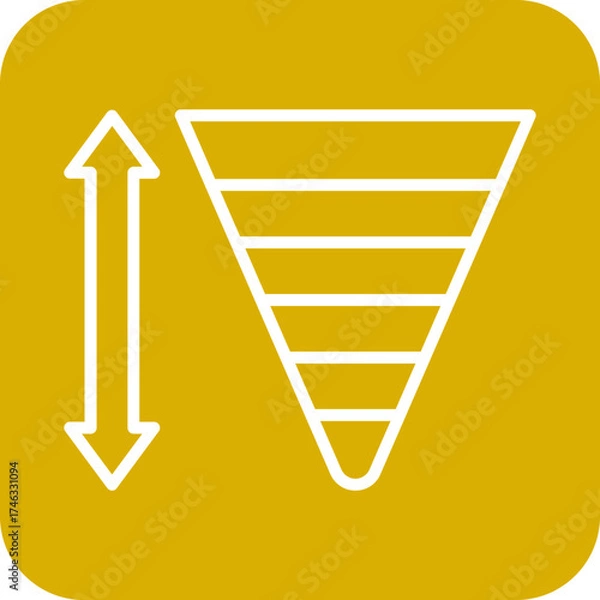 Fototapeta Waste Hierarchy Icon Style