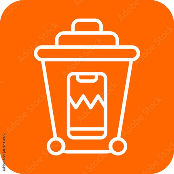 Fototapeta EWaste Icon Style