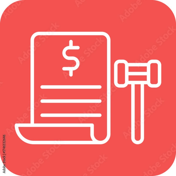 Fototapeta Bail Icon Style