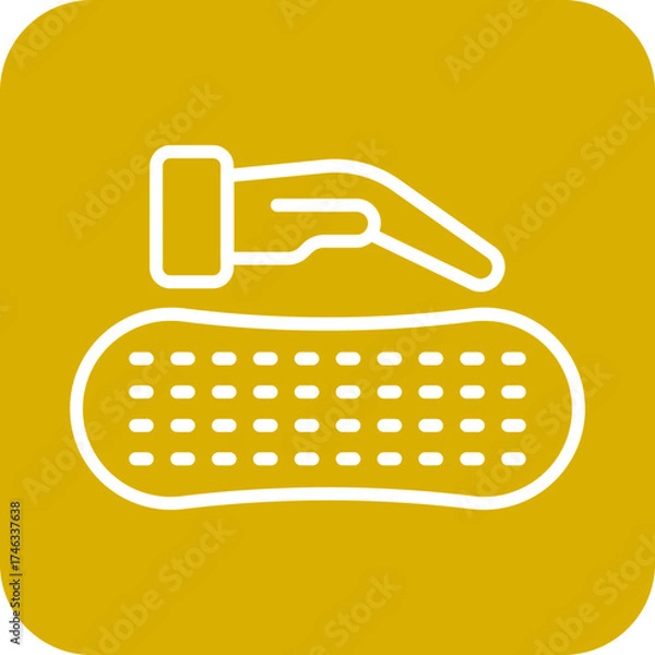 Fototapeta Memory Foam Icon Style