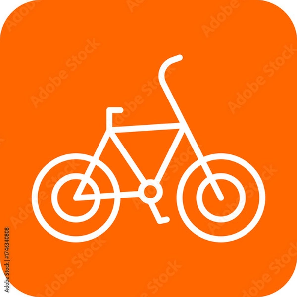 Fototapeta Bicycle Icon Style