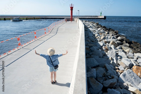 Obraz kobieta w kapeluszu