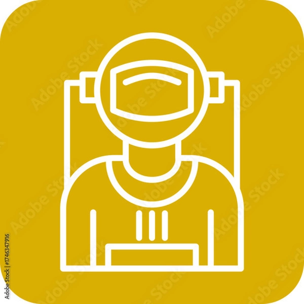 Fototapeta Astronaut Icon Style