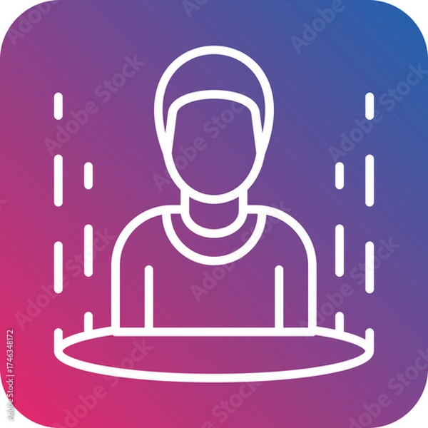 Fototapeta Teleport Icon Style