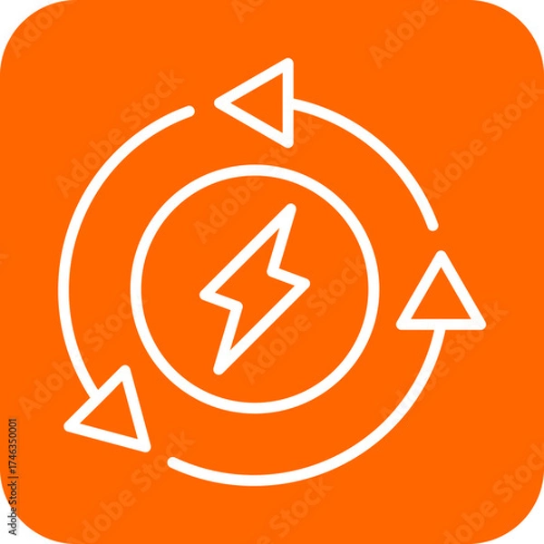 Fototapeta Renew Icon Style