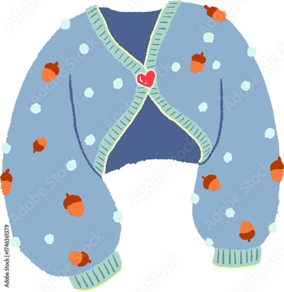 Obraz 겨울 옷 일러스트