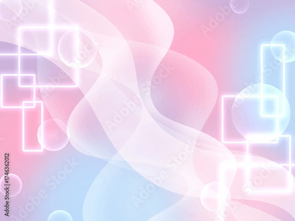 Obraz カラフルなグラデーションと光の抽象的な背景素材