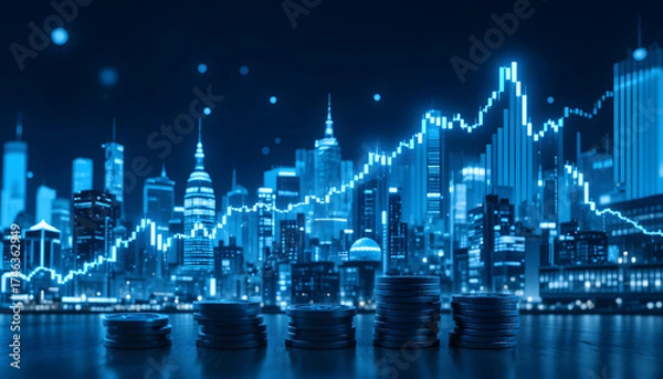 Fototapeta abstract blue background