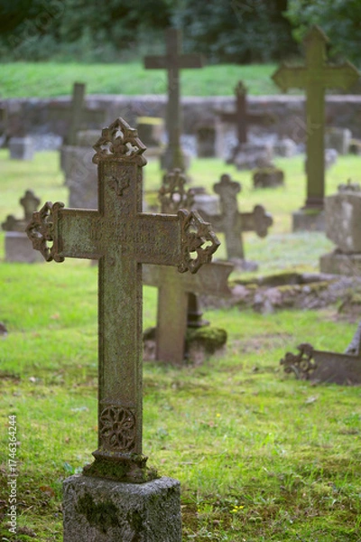 Obraz stary cmentarz