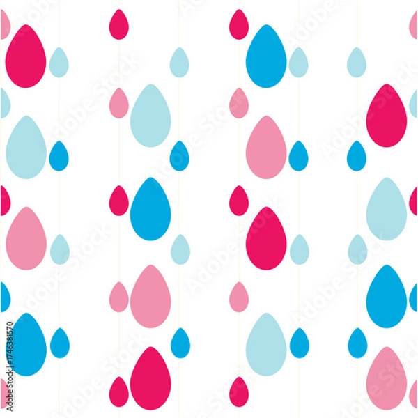 Fototapeta seamless pattern with easter eggs