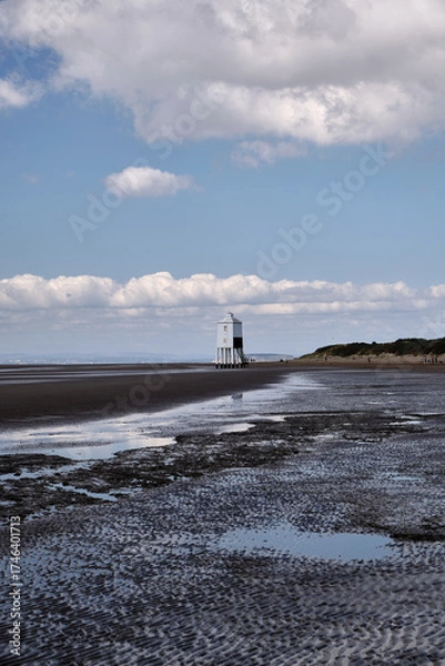 Obraz Burnham-On-Sea Beach and lighthouse 