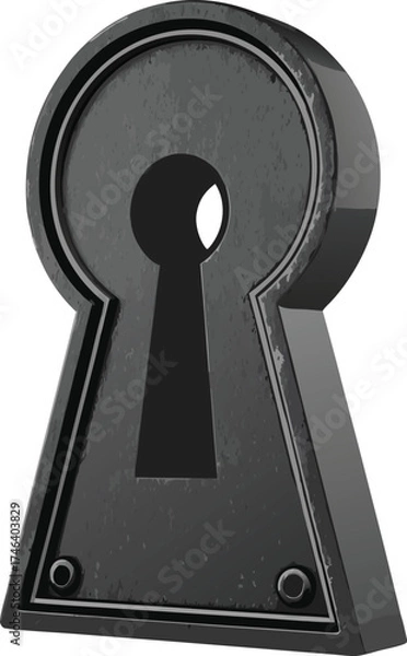 Fototapeta key with keyhole