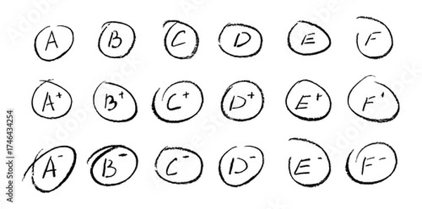Fototapeta Crayon brush letter check mark vector icon. Pencil and marker drawn on paper.School exam grading sketch sign for teacher and student, good and wrong score. Chalk scribble for handwriting homework.