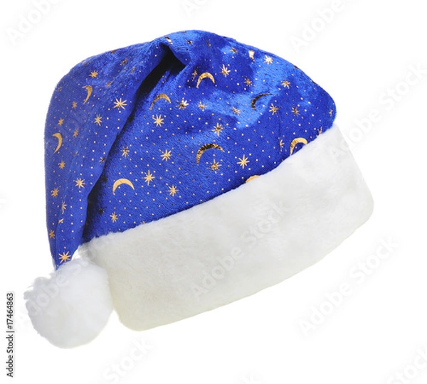 Obraz Hat Santa with ornament night sky