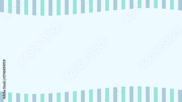 Fototapeta 青のストライプフレーム背景