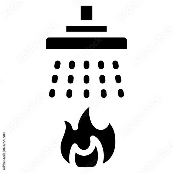 Fototapeta Fire Sprinkler Icon