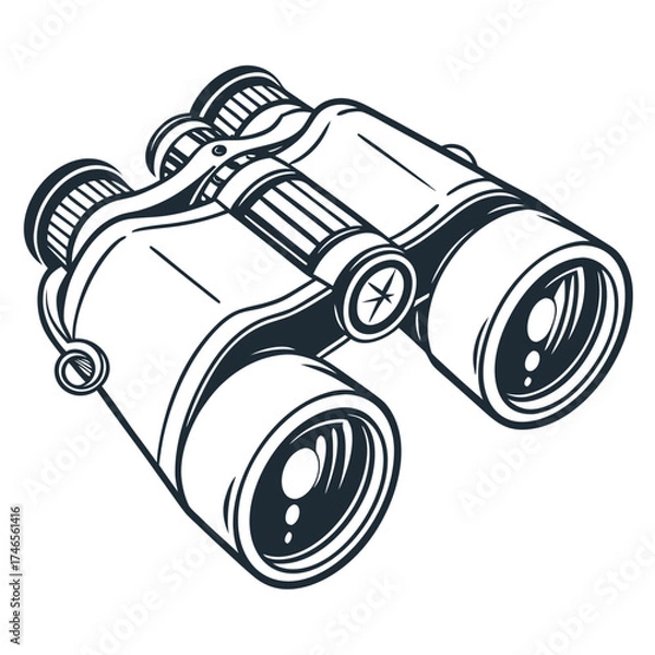 Fototapeta Classic binocular for outdoor adventure and observation