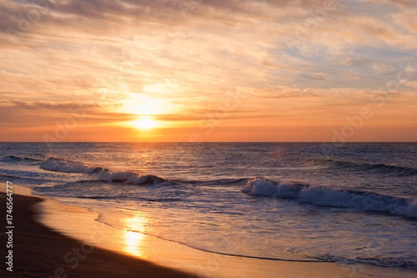 Fototapeta 日の出　海