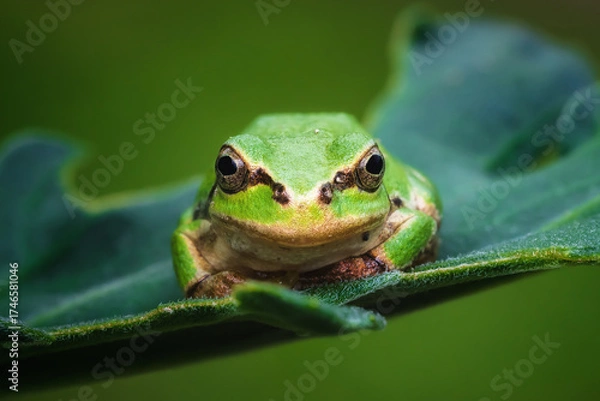 Obraz アマガエルとにらめっこ
