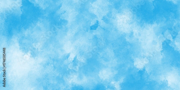 Fototapeta abstract blue watercolor splash stroke background,watercolor paper textured for design template,Digital paint for template or any design,Light blue background with watercolor.