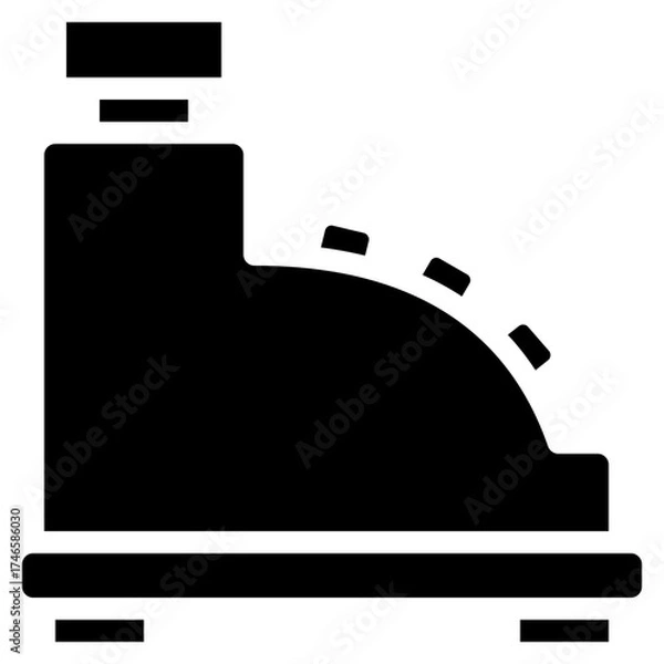 Fototapeta Cash Register Side View Icon