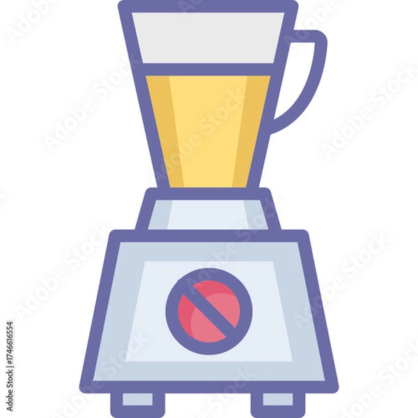 Obraz Blender Icon – Kitchen Appliance, Food Processor, Smoothie Maker Illustration