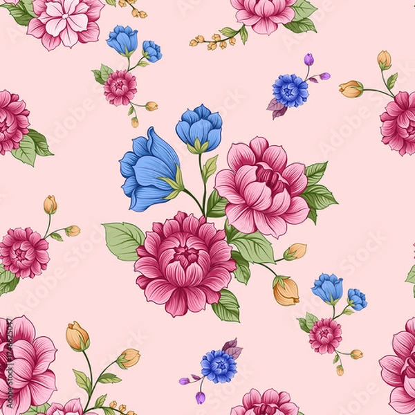 Obraz seamless floral pattern hand draw