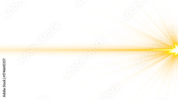 Obraz 金色のひらめき、閃光のエフェクト背景