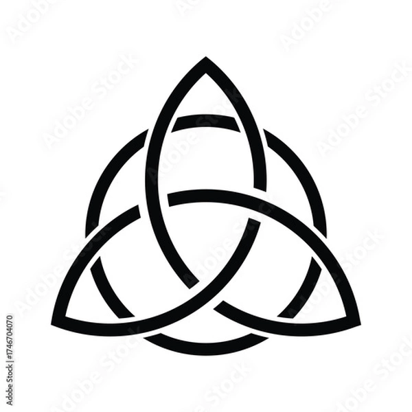 Fototapeta Celtic Trinity Knot, Triquetra Logo