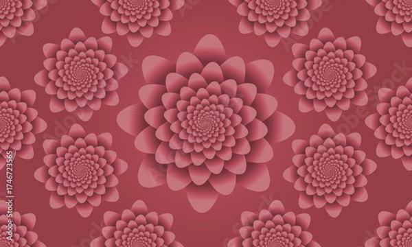 Fototapeta Luxury abstract peach color flower background design