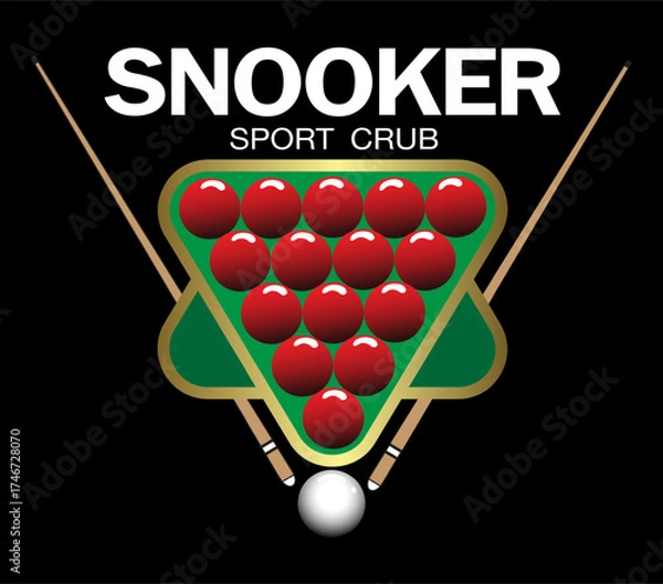 Fototapeta Snooker logo