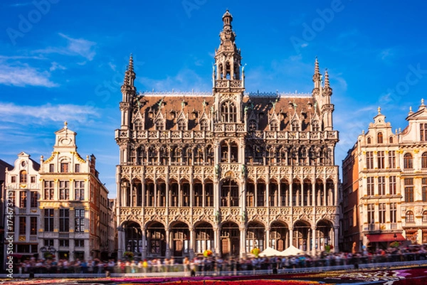 Obraz Flower carpet at Grand Place in Brussels city, Belgium