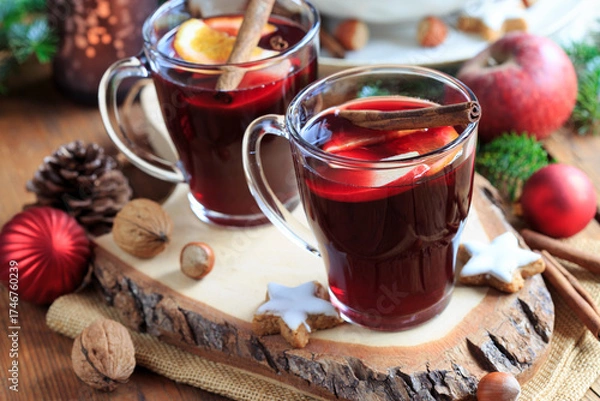 Obraz glühwein zur Adventszeit