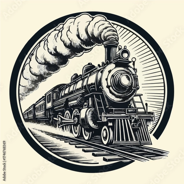 Obraz train vector