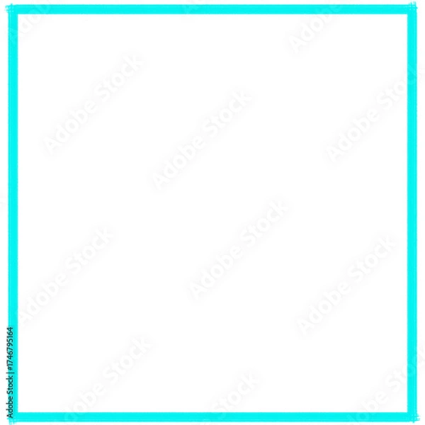 Obraz blue square frame